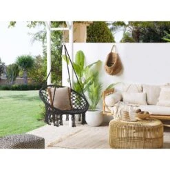 Beliani Hangstoel GABELLA - Zwart Katoen 7 Beliani Hangstoel GABELLA - Zwart Katoen -VIDAXL Verkoop b4ab5adba2a4438c91d25f66493ce292