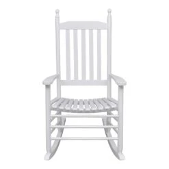 VidaXL Schommelstoel Met Gebogen Zitting Hout Wit 9 VidaXL Schommelstoel Met Gebogen Zitting Hout Wit -VIDAXL Verkoop babc286272ac46eca07d055e360a7f38