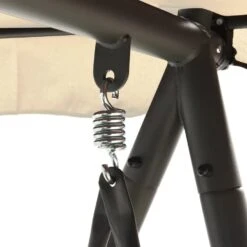 VidaXL Schommelbank Voor Buiten Met Luifel Converteerbaar Zandwit -VIDAXL Verkoop d6bb720875ac4b4db495e1b4a3035475