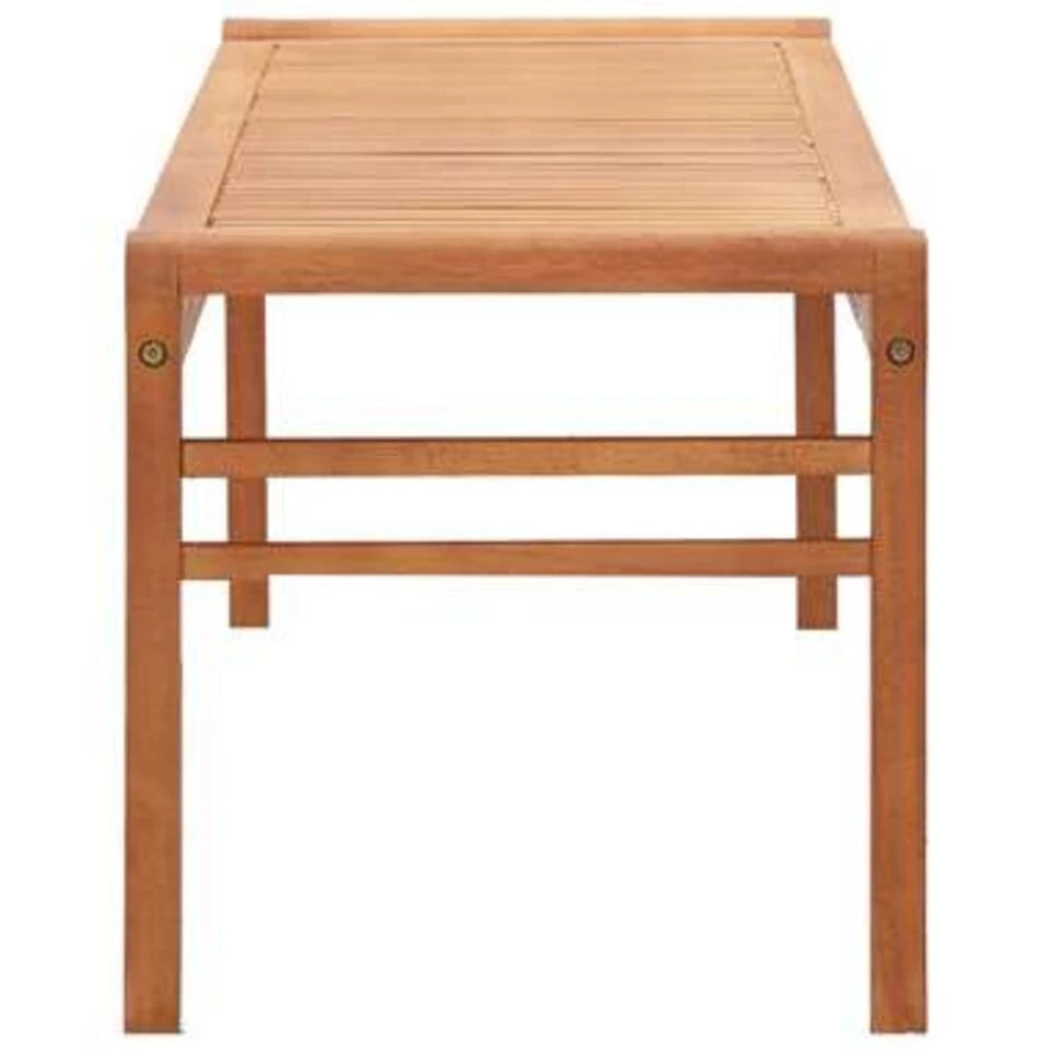 VidaXL Tuinbank 3-zits 150 Cm Massief Eucalyptushout 4 VidaXL Tuinbank 3-zits 150 Cm Massief Eucalyptushout - Afbeelding 2